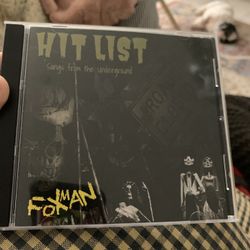 FOXMAN CD HIT LIST SONGS FROM THE UNDERGROUND NM COND 