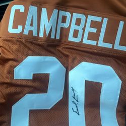 Earl Campbell Signed Jersey Texas Longhorns, Verified 