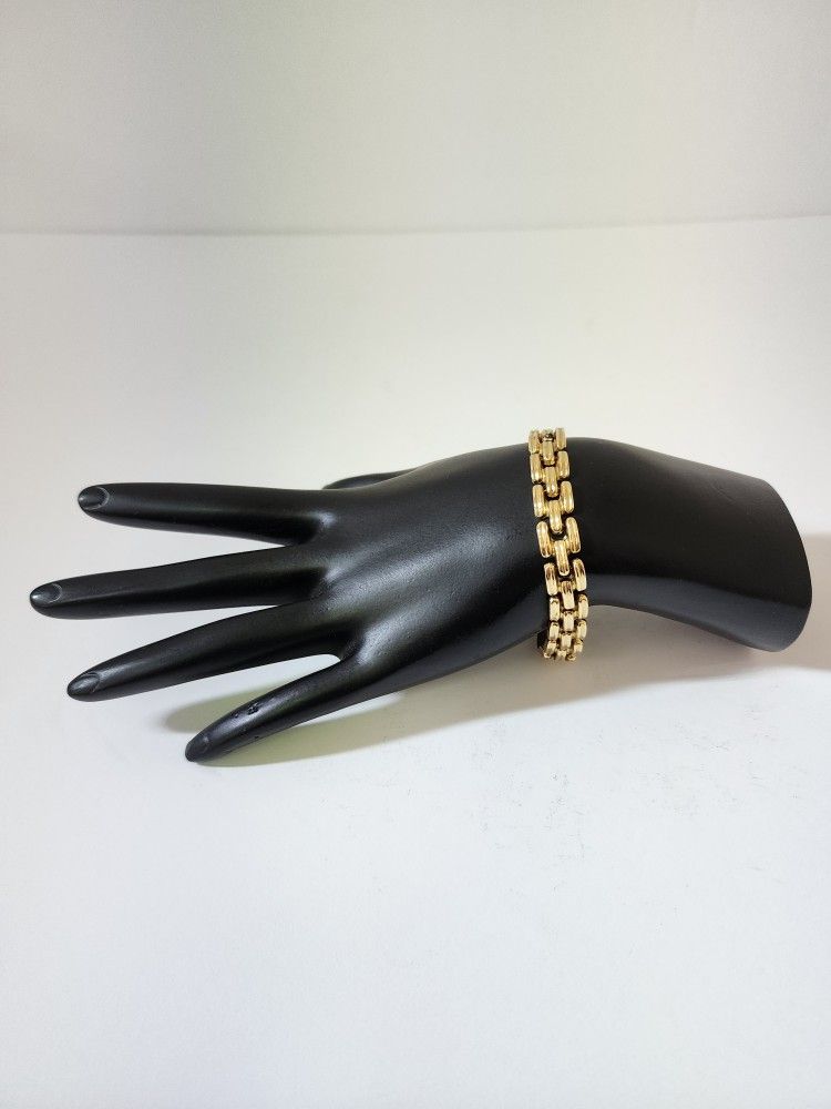 Bar Link Bracelet 14k /13.9g
