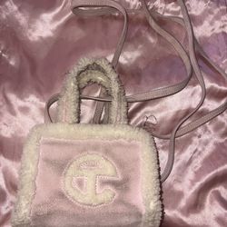 Telfar x UGG pink small bag
