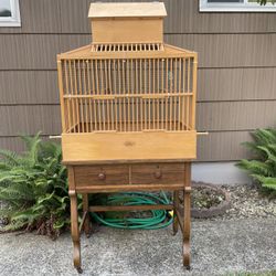 Wooden Bird Cage