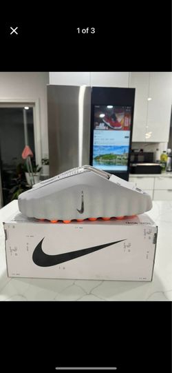 Gray Nike Mind Slides