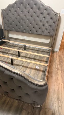 King bed frame and Dresser/ with Nitestand