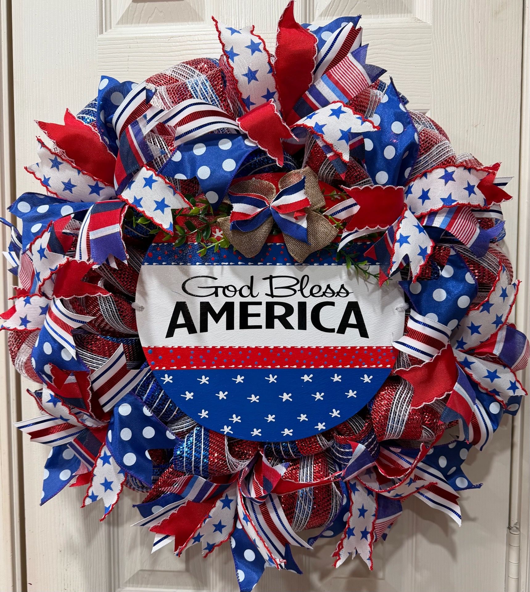 God Bless America wreath