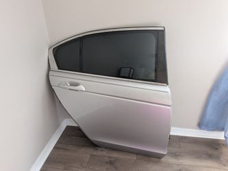 Silver Car Rear Door with Window