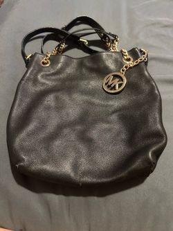 Michael Kors Black Leather Shoulder Bag