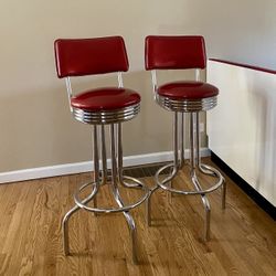 Retro Diner Style Bar Stools
