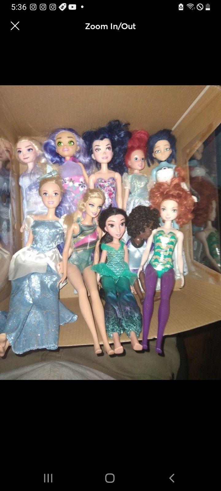 Barbie Disney Dolls 10 In Total 