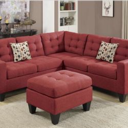 Sectional Sofa + Ottoman