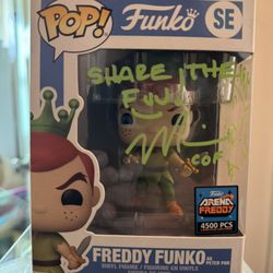 Funko Pop Freddy Peter Pan Signed By Mike Becker