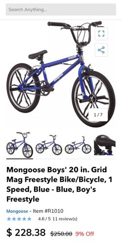 Mongoose Boys' 20 in. Grid Mag Freestyle Bike/Bicycle 100 OBO