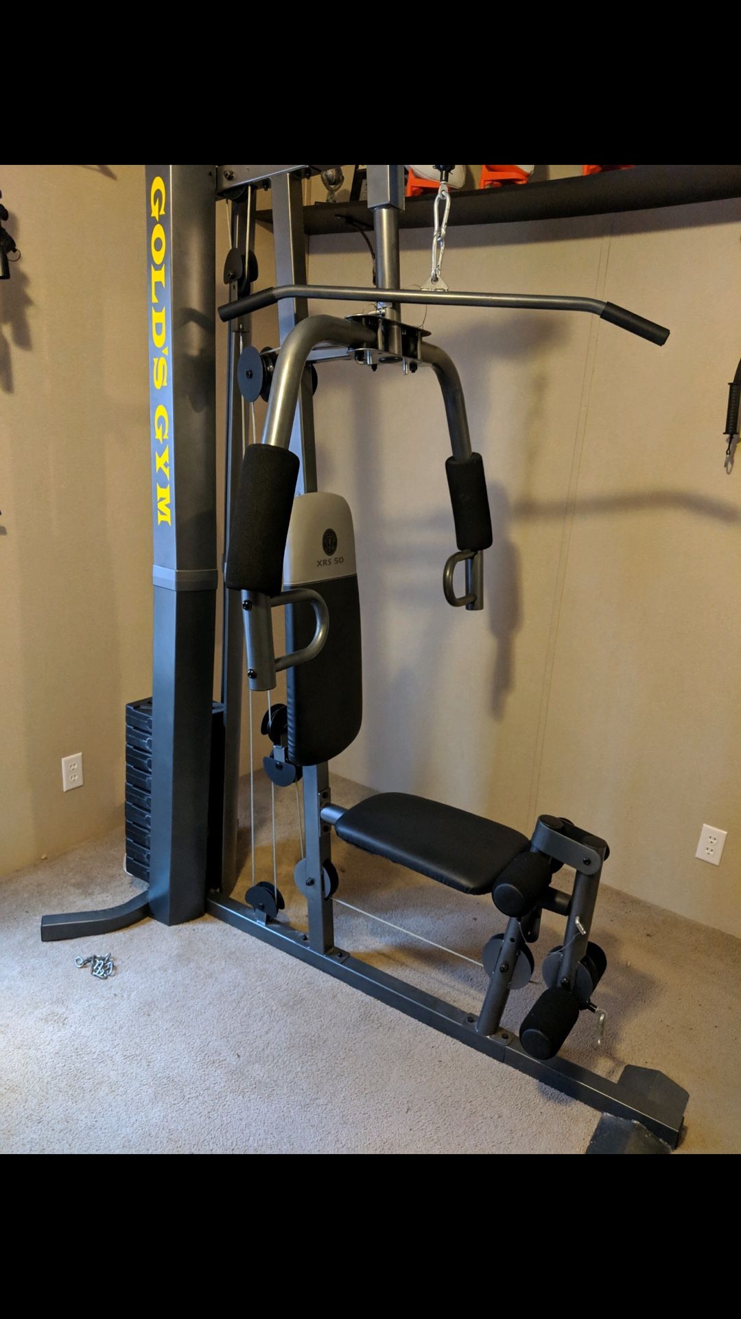 Gold's Gym XRS 50 Home Gym with High and Low Pulley System