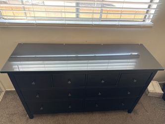 IKEA HEMNES 8-drawer dresser, black-brown, 63x37 3/4 "