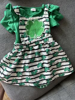st pattys day dress babygirl 18months 