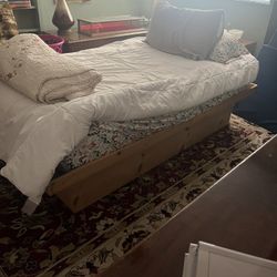 Twin Japanese Style Bed . Mattress And Bedframe
