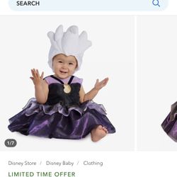 Ursula Baby Halloween Costume 12-18 Months