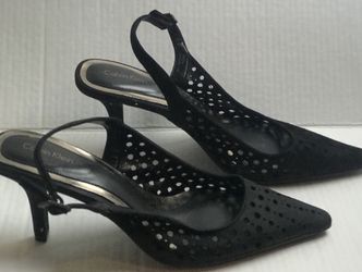 Calvin Klein Size 11 Black Sling-Black New Rare!