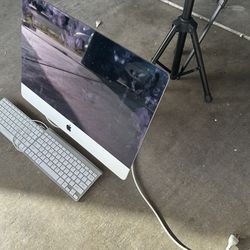 iMac with two keyboards