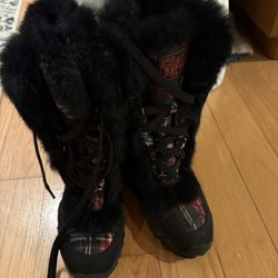 Coach Ladies Fur Boots ( Size 7 1/2)