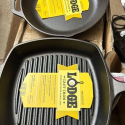 Lodge Cast Iron  Grill Pan & Skillet