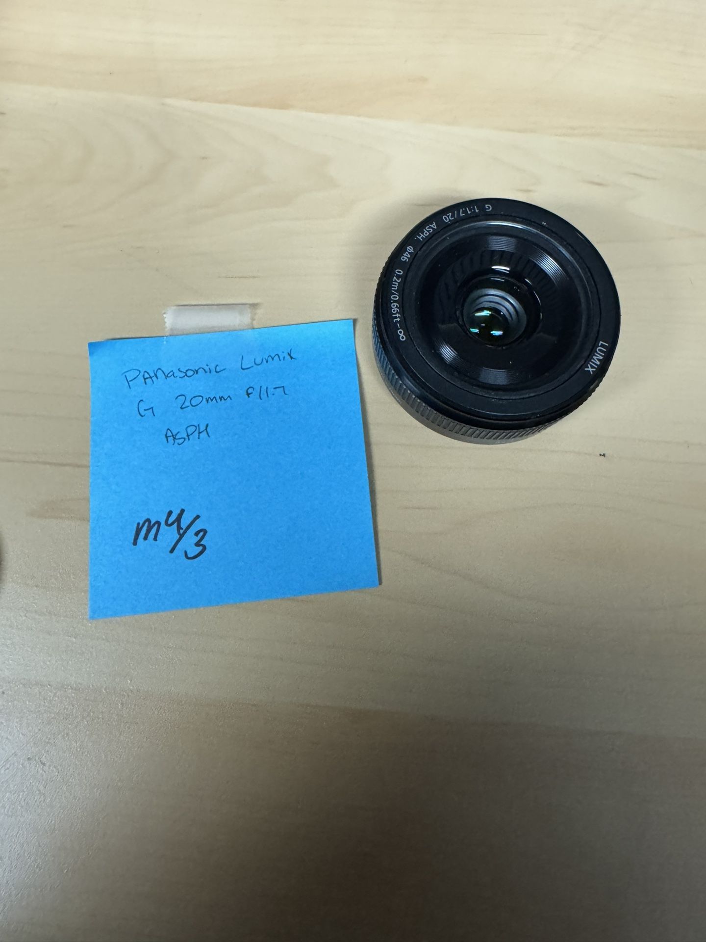 Panasonic LUMIX 20mm Lens