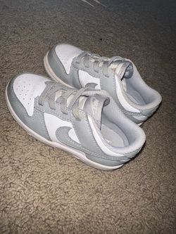 9c toddler gray and white Nikes