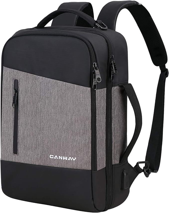 CANWAY Travel Laptop Backpack- 15.6-Inch College School Backpack