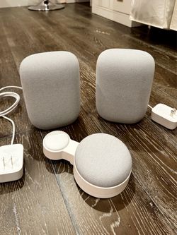 Google Nest Audio Stereo (2x) + Nest Mini with Wall Mount