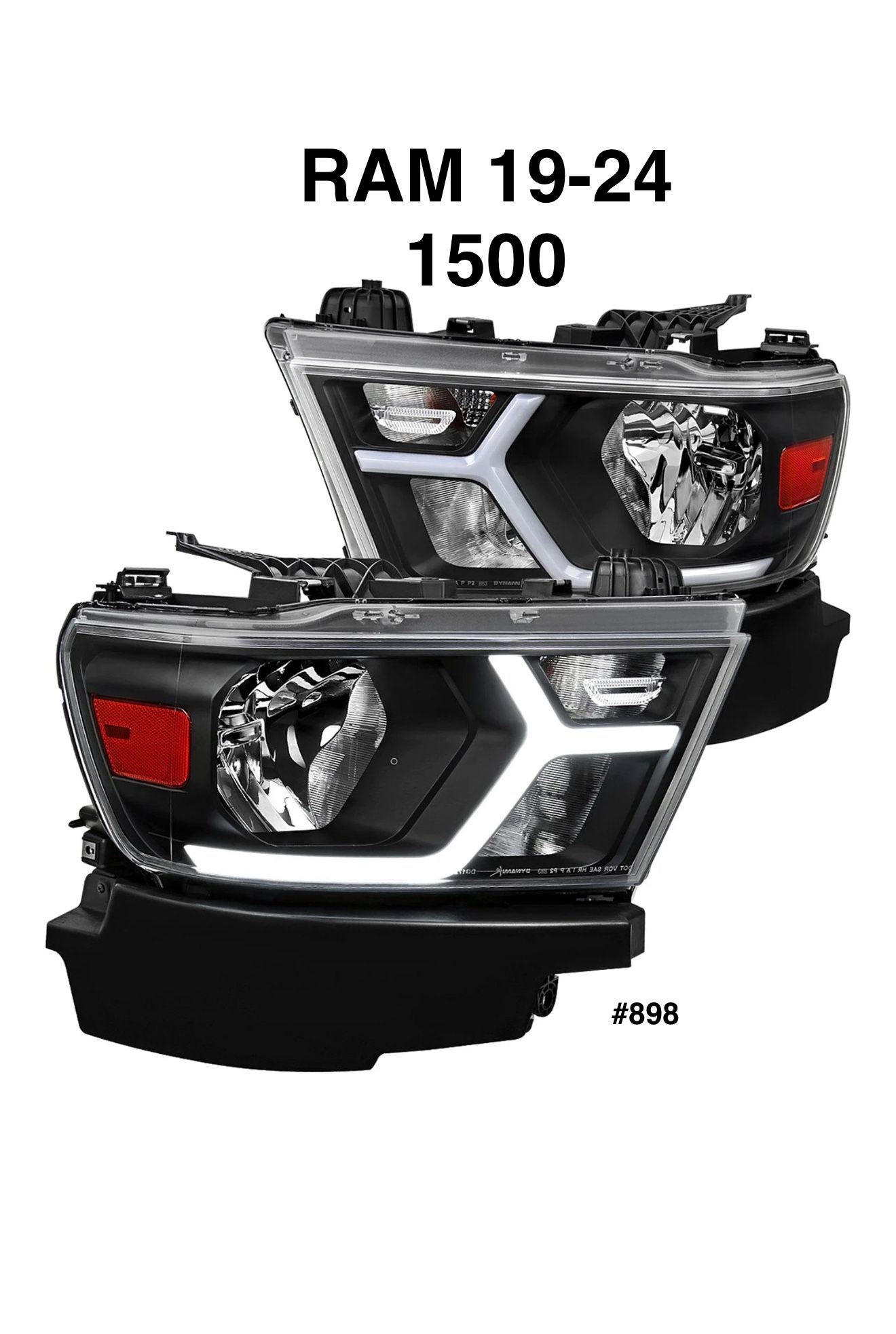 2019 To 2024 Dodge Ram 1500 Animated LED Bar Headlights