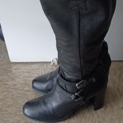 Black Leather Ladies Bandelino Boots