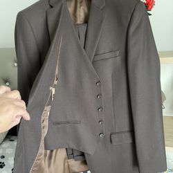 Trajes De Hombre Con Chaleco,saco,y Pantalón  Pants 36w Saco 42L