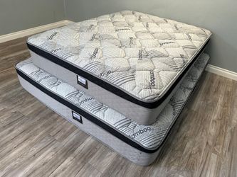 Serenity Jumbo pillow top Mattress Box Spring also Available