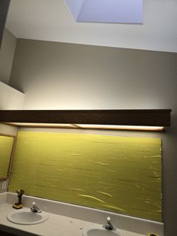 Bathroom Light Fixture Solid Wood