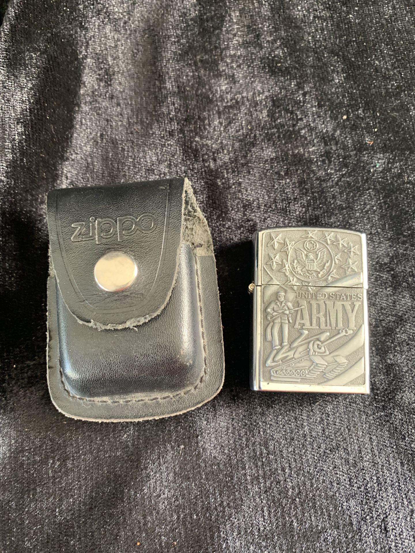 Us army zippo with case