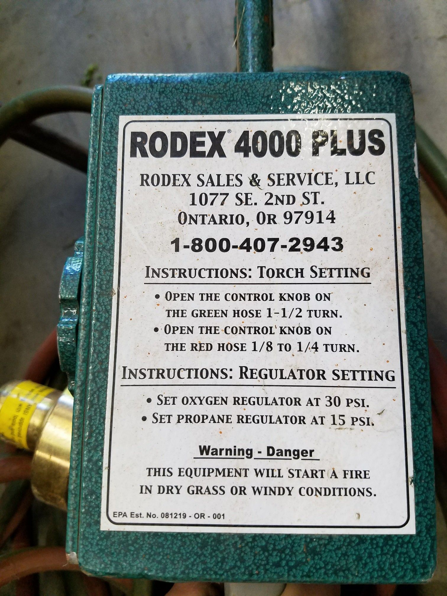 GOPHER BLASTER Rodex 4000 plus
