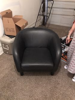 One Black arm chair for sale must go