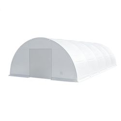 40FTx82FT Single Frame Tarpaulin Tent Warehouse Shed (Excluding containers) - The customer must have unloading capabilities, such as a forklift or cra