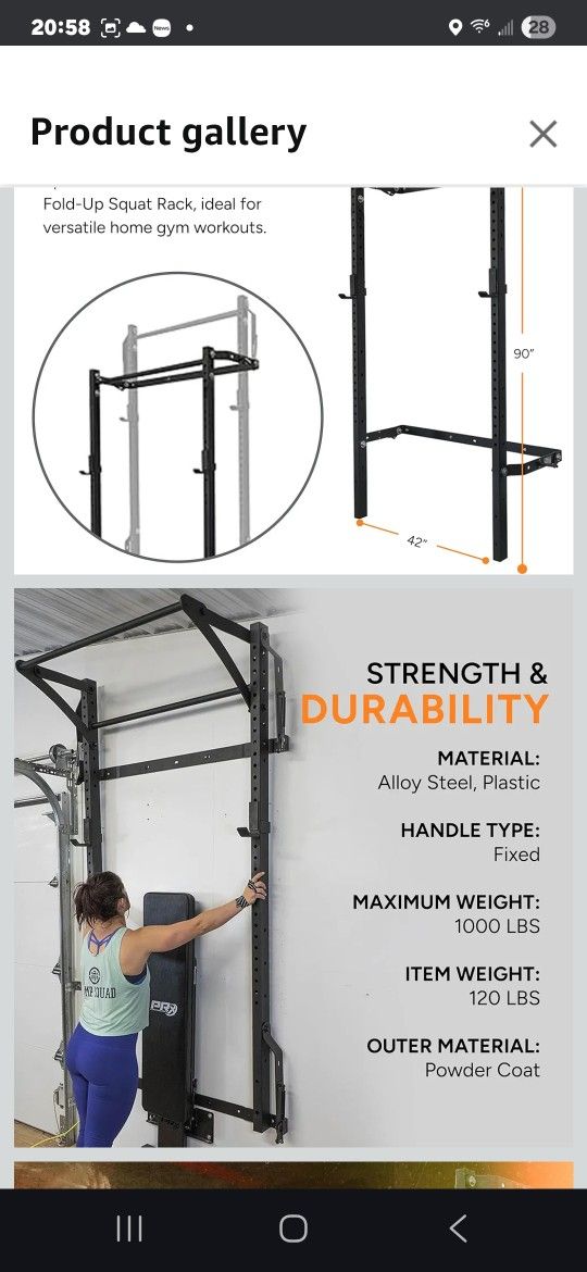 Prx Folding Powers Rack