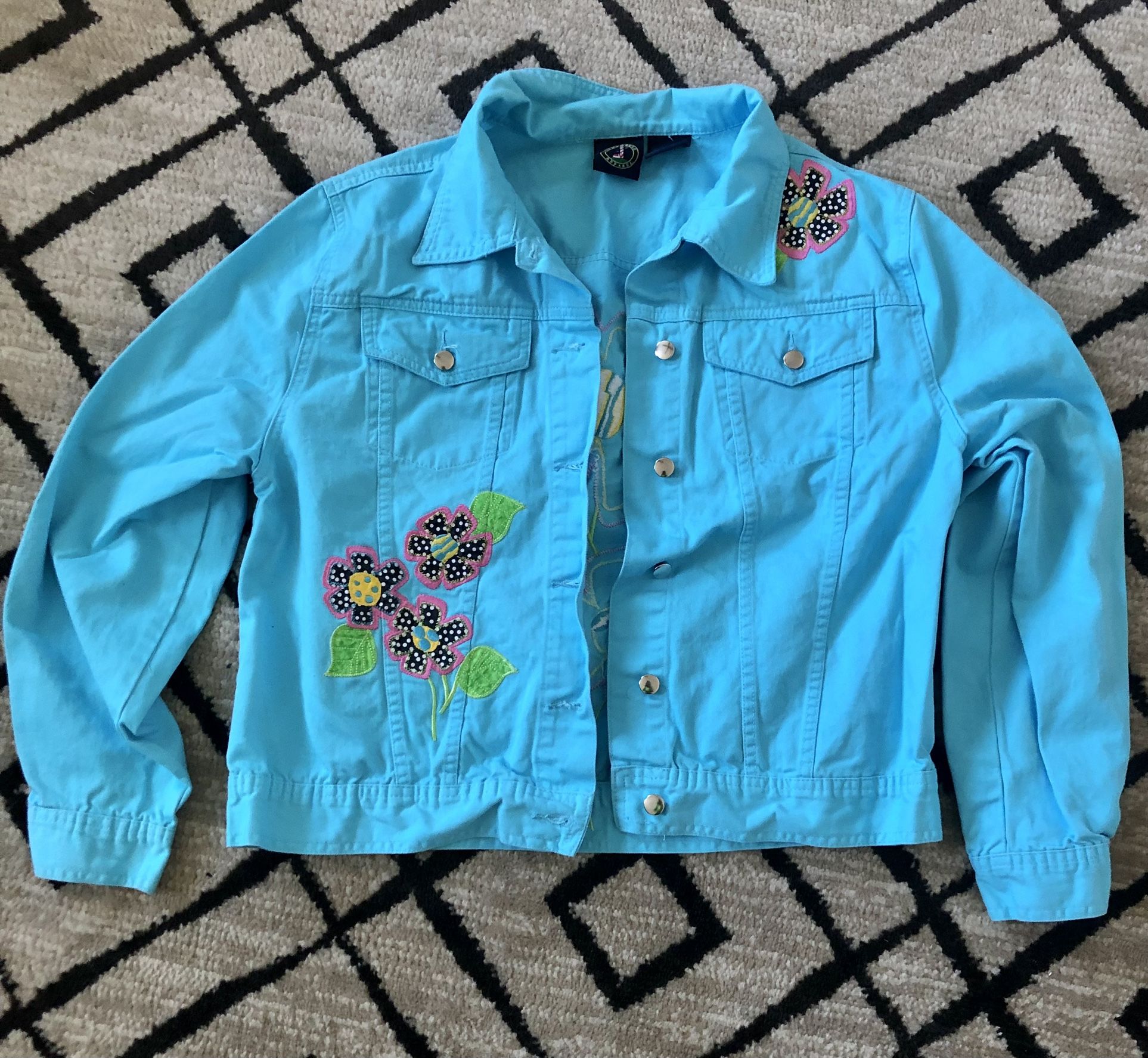 Vintage Lighthouse Apparel Blue Denim Jacket Size L