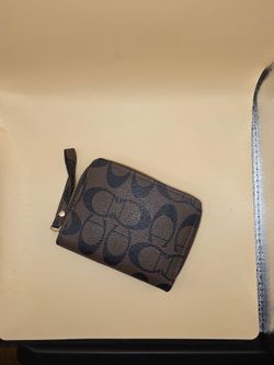 Coach Signature Zip-Around Small Wallet