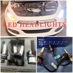 Front Headlights 9006 and 9005 LED NEW