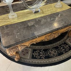 Solid Marbel and End Table