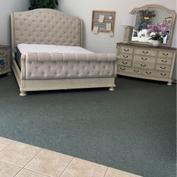 Six piece king king bedroom set