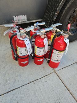 6 Fire Extinguishers 10.00 Each 