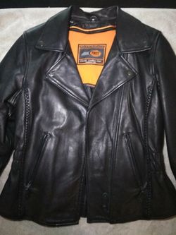 Leather women's riding jacket / chaps and shift riding pants (kevlar )