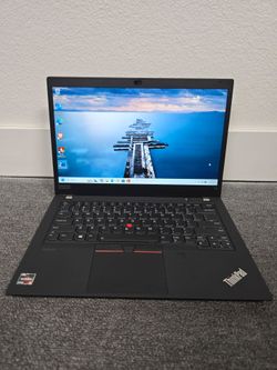 Fast Lenovo ThinkPad Business Class Laptop 14" Full HD Ryzen 5 Pro 16GB Ram 256GB SSD WiFi Camera Backlit Keyboard HDMI Thunderbolt Windows 11 Pro Ms 