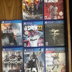Bundle Of 8 PS4 Games