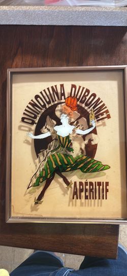 Mid-Century Framed Quinquina Dubonnet