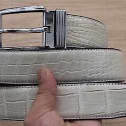 Jointed White Real Alligator