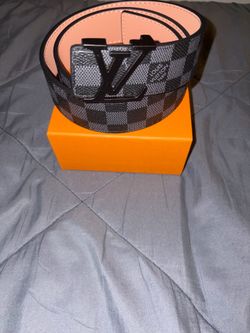 Louis Vitton Black & Gray LV Belt